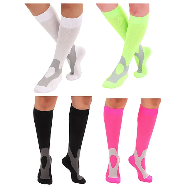 US $3.01 Men Women Breathable Compression Sport Socks Comfortable Relief Soft Leg Support Stretch Sock