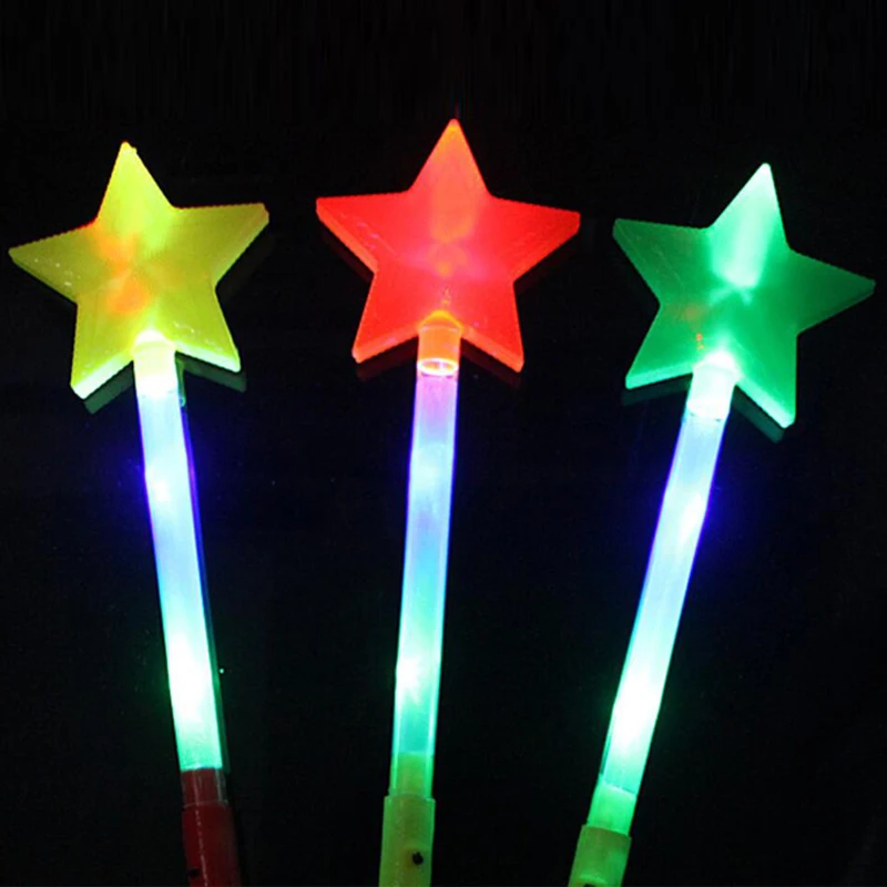  Luminous Toys Led Stick Star Love Heart Projection Glowing Stick Children Princess Light-Up Wands Gift for New Year Christmas  (8)