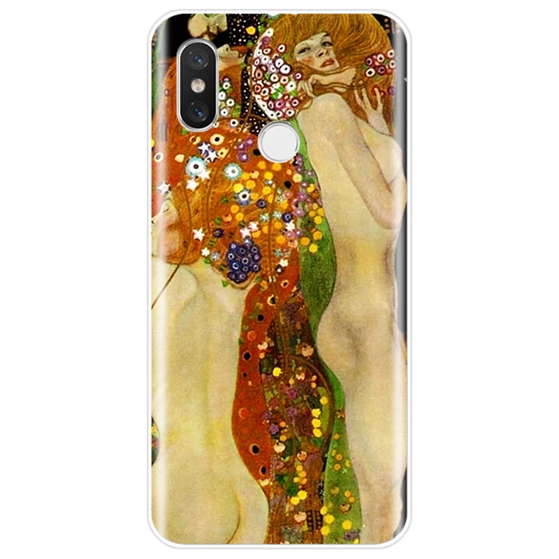 Чехол Kiss by Gustav Klimt мягкий силиконовый чехол из ТПУ для телефона xiaomi 4 4S 5 5C 5S PLUS 6 6X 8