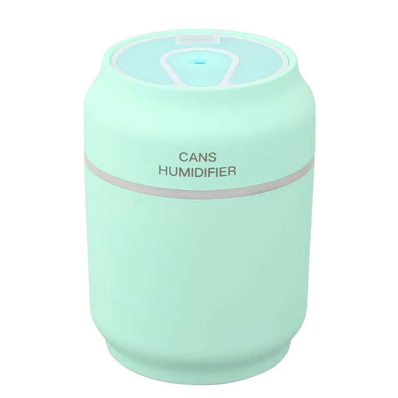 

3 in 1 Mini Cute USB Can Shape Humidifier & Fan & Night Light Diffuser Home Office Mist Maker Fogger for Household Office