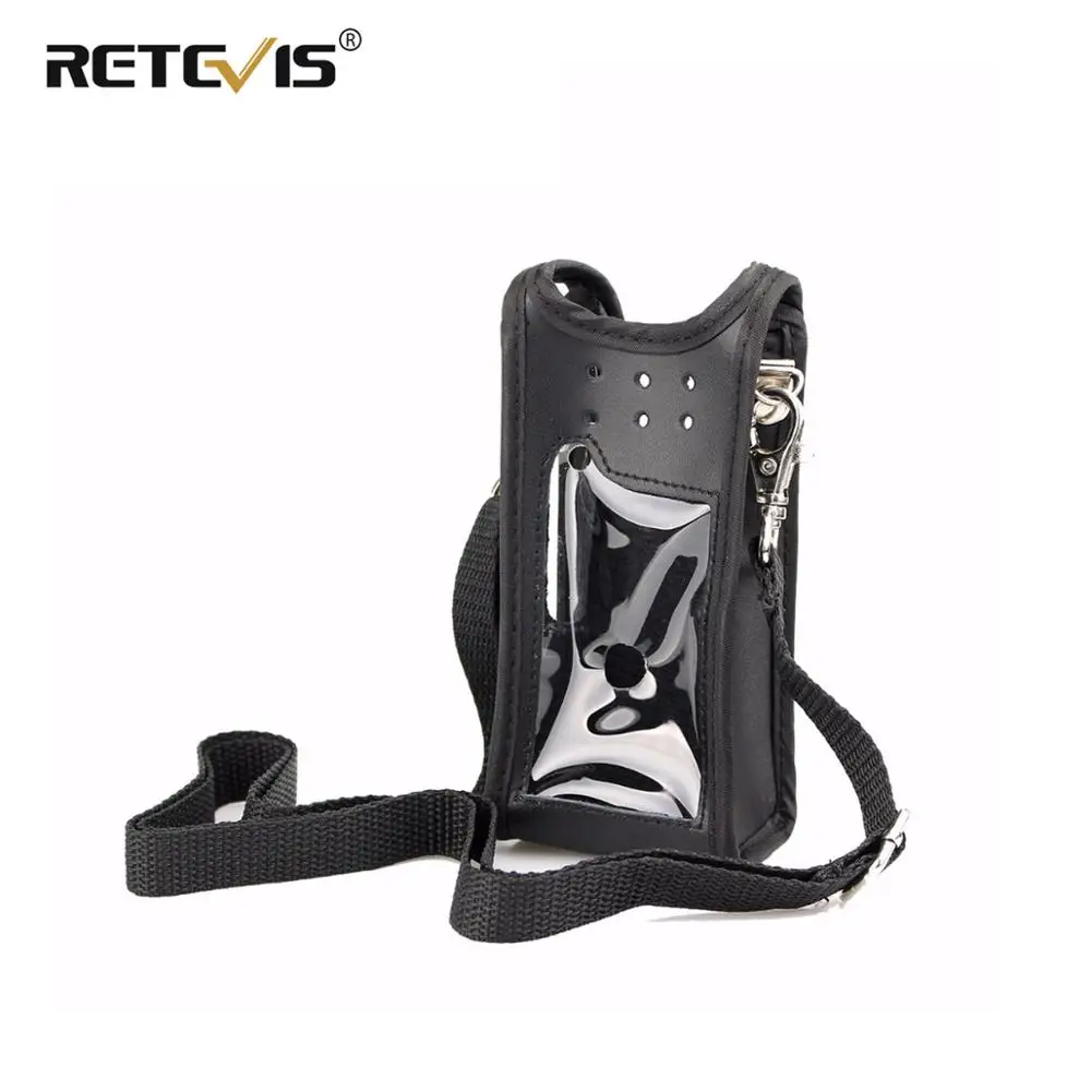 New Walkie talkie Holster RT82 Case Leather Carrying Holder For TYT MD-2017 Retevis RT82 vhf uhf dual band DMR radio Accessories afbeelding