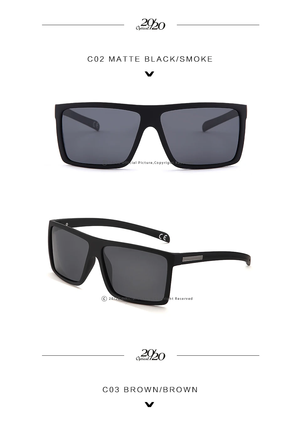 20/20 Marke Design Klassische Schwarz Polarisierte Sonnenbrille Männer Fahren Sonnenbrille für Männliche Shades Brillen Mit Box Oculos_voghion.com