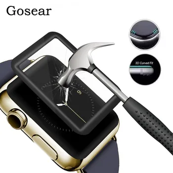 

Gosear Anti Scratch 3D Full Cover Tempered Glass Screen Protector Film for Apple Watch iWatch i Wach Series 4 40mm 44mm Gadgets