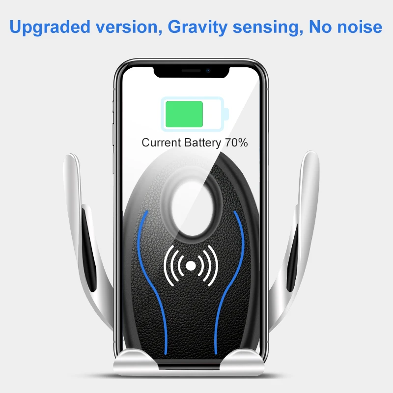 Универсальный автомобильный держатель для телефона для iPhone X XS Max samsung huawei держатель на вентиляционное отверстие автомобиля держатель ABS+ металлический гравитационный держатель для мобильного телефона
