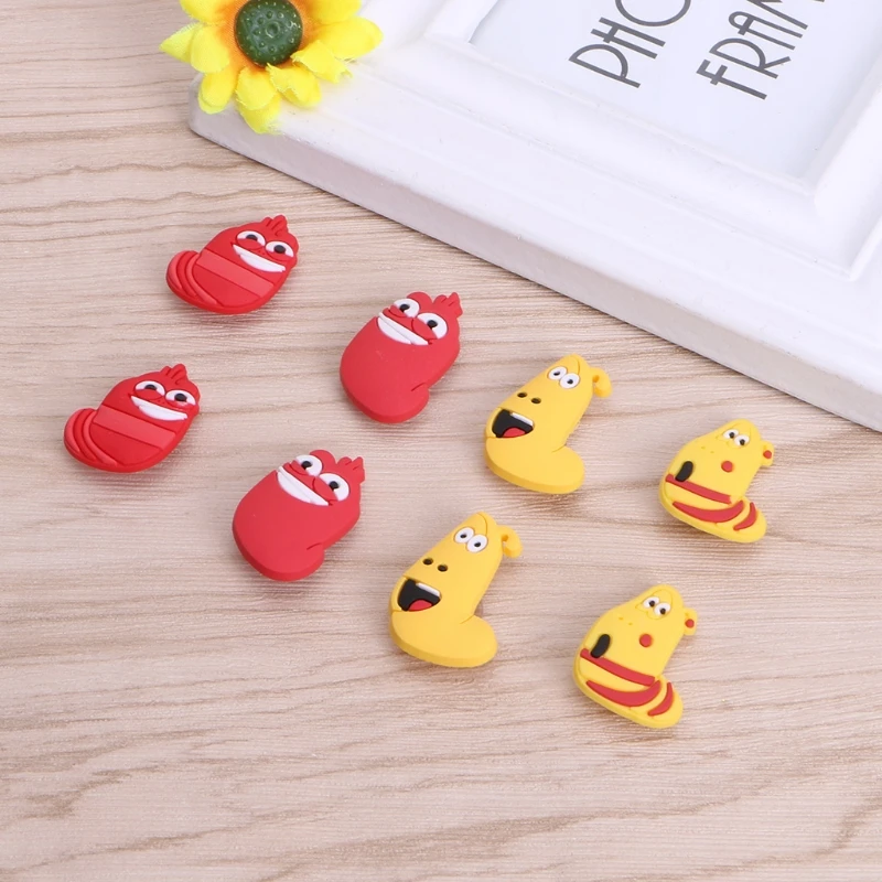 

Mix Models Little worm 8Pcs/Lot Shoe Accessories Decoration For Jibz Kids Gifts