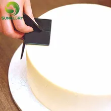 Инструменты для торта помадка Декор DIY пластиковый торт более гладкий кондитерский полировщик поверхность кривая Edger гладкая форма кекс глазурь угол шпатели