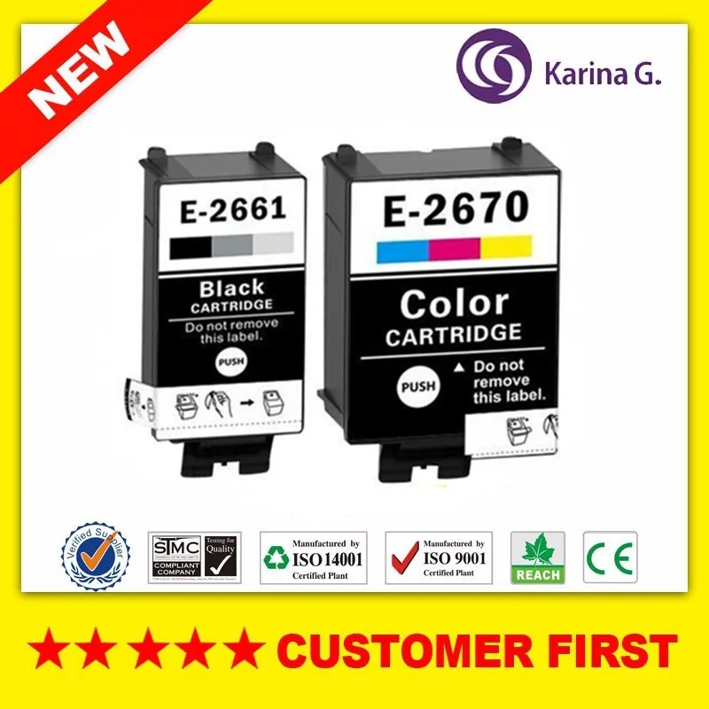 Совместим с EPSON T2661 T2670 чернильный картридж для WorkForce WF 100W и т. д. европейского