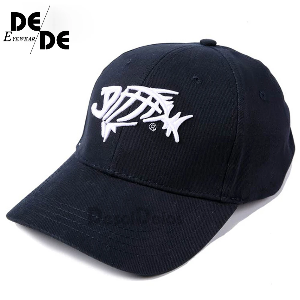 

2019 Fishing hat black fish bones Sun protection fishing cap Outdoor jungle hat gorra pesca hats for fishing size adjustable