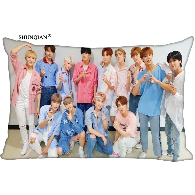 Наволочка прямоугольная с принтом KPOP модная декоративная атласная Подушка