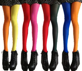 

Hot selling Europe &United States asymmetric sexy Ms AB color female stockings Female fashion velvet pantyhose skinny tights