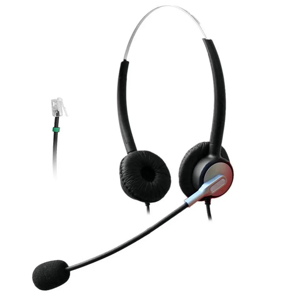 

Wantek Wired Telephone RJ Headset with Noise Canceling Mic for Aastra Shoretel Nortel Cisco E20 Polycom Digium Altigen Comdial