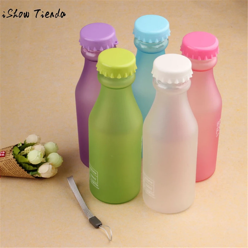 

brand new and high quality 1PC Portable Leak-proof Bike Sports Unbreakable 550ml Plastic Water Bottle 6COLORS