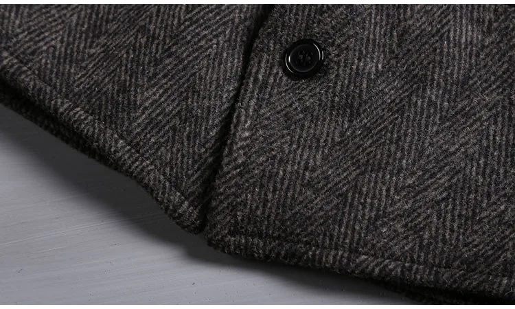 Męskie marki bez rękawów kurtka kamizelka męska garnituru moda męska brytyjski styl Slim Woolen bawełna Single breasted Vintage kamizelka -
