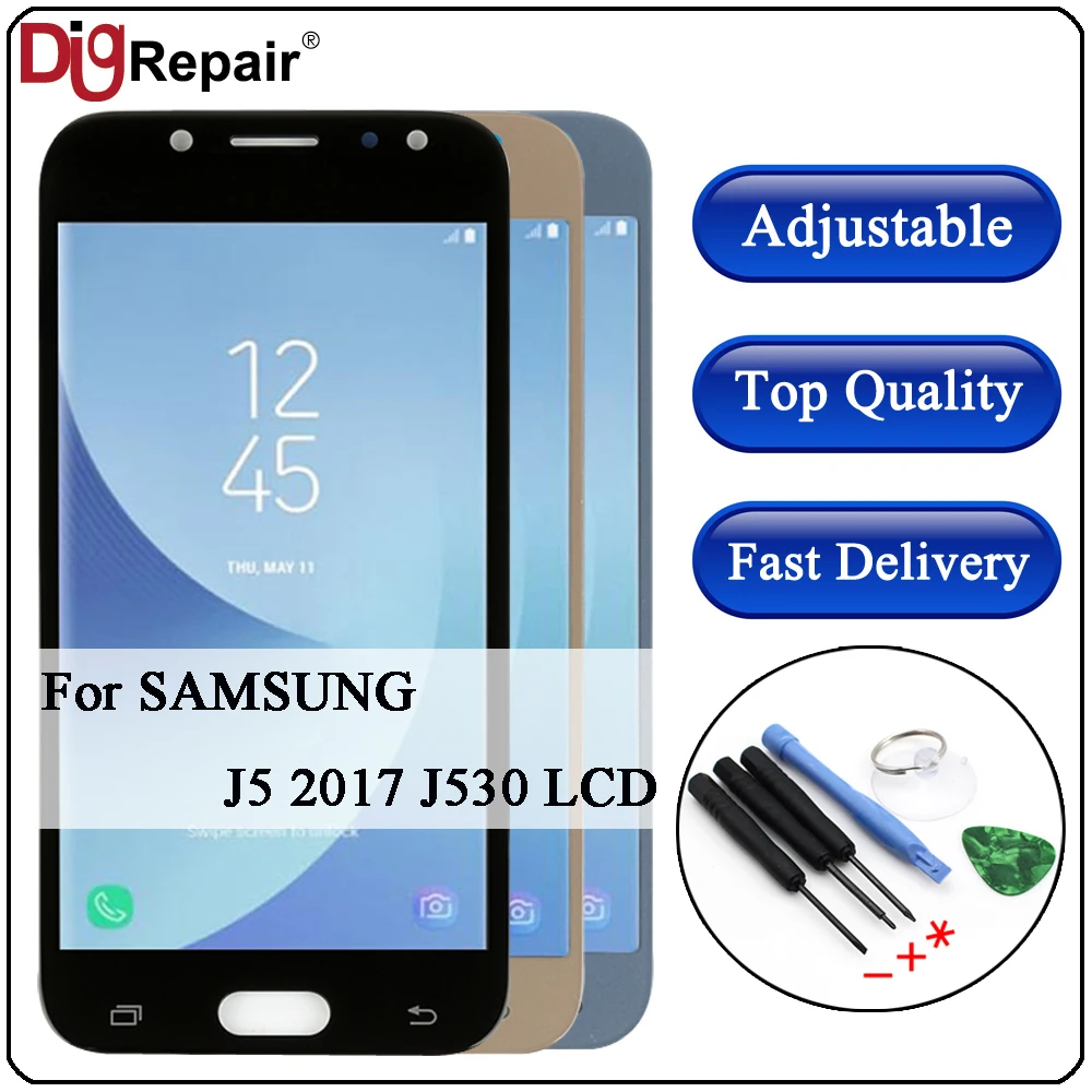

J530F LCD For SAMSUNG GALAXY J5 2017 Display J530F J530 LCD touch Screen Digitizer Parts j530 Screen For SAMSUNG j5 pro Display