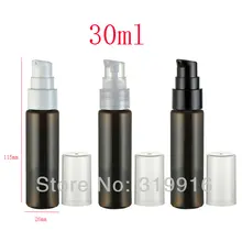 30 мл x 50 коричневые пластиковые бутылки для лосьона, 30cc пустой контейнер косметический насос, 1 унций косметическая упаковка, косметические контейнеры насос для крема
