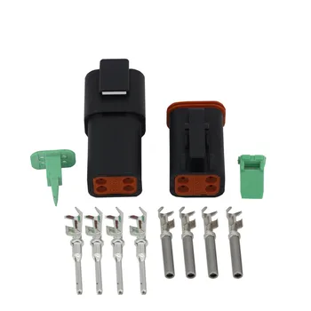 

DT04-4P/DT06-4S Black 4 Pin Connectors Automobile waterproof wire electrical male female connector plug DJ3041Y-1.6