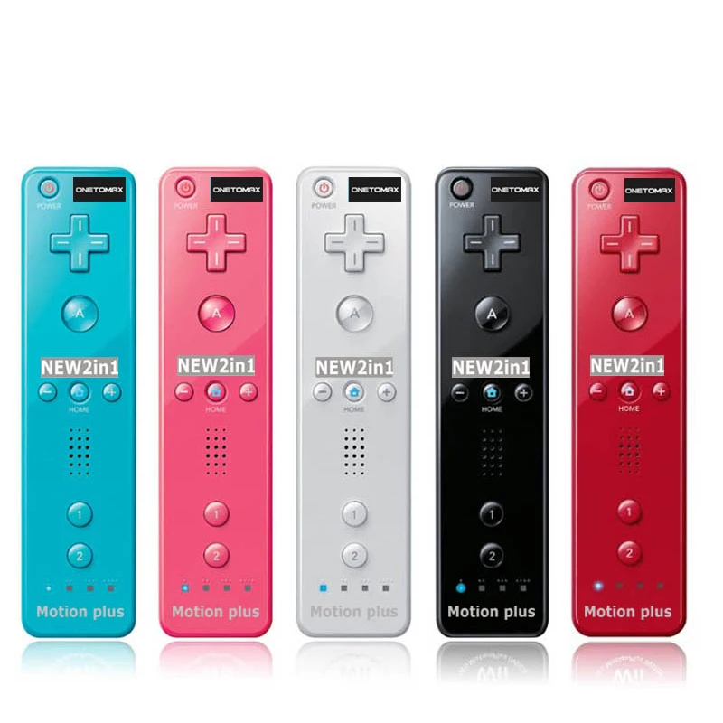 Новый внутренний пульт дистанционного управления Motion Plus 2 в 1 для консоли Nintendo Wii