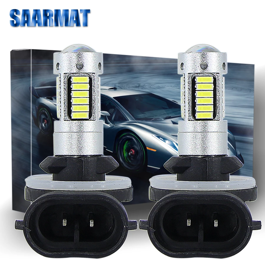 2 шт. сменные светодиодные лампы 30 SMD 4014 H3 для противотуманных фар дневных ходовых