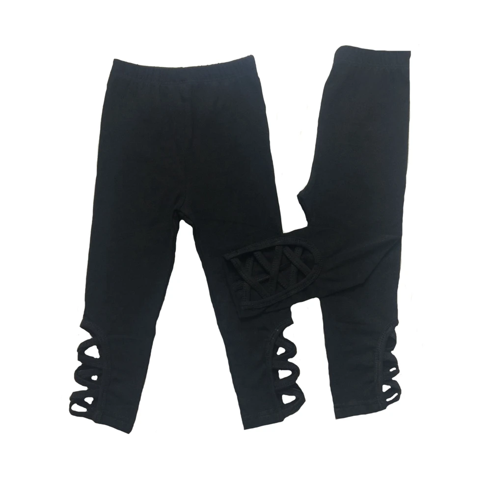 

Hollow cross Baby Girl Icing Leggings Ruffle Pants For Children Holiday Boutique Clothing Trousers