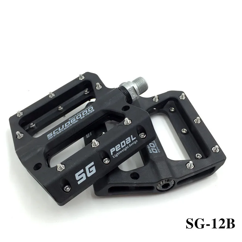 

SG New Design Mountain Bike Bicycle Pedals Nylon Fiber 4 Colors Big Foot Road Bike Bearing Pedals Bicycle Bike Parts