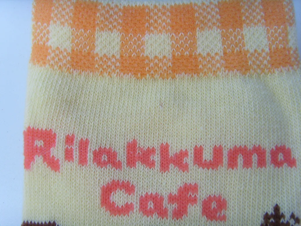 Носки с мультипликационным принтом Rilakkuma модные милые повседневные забавные женские носки весенние удобные впитывающие пот желтые короткие хлопковые носки