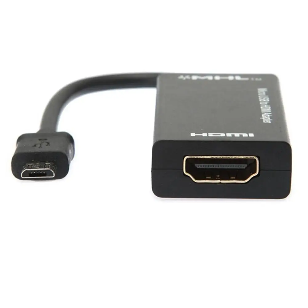 Новый Micro USB к HDMI tv Out HD MHL Кабель адаптер Черный Прочный для телефона или планшета