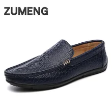 New Spring Men loafers casual genuine leather for mens comfortable flat soles safe driving fashion lazy social shoes sales shoe