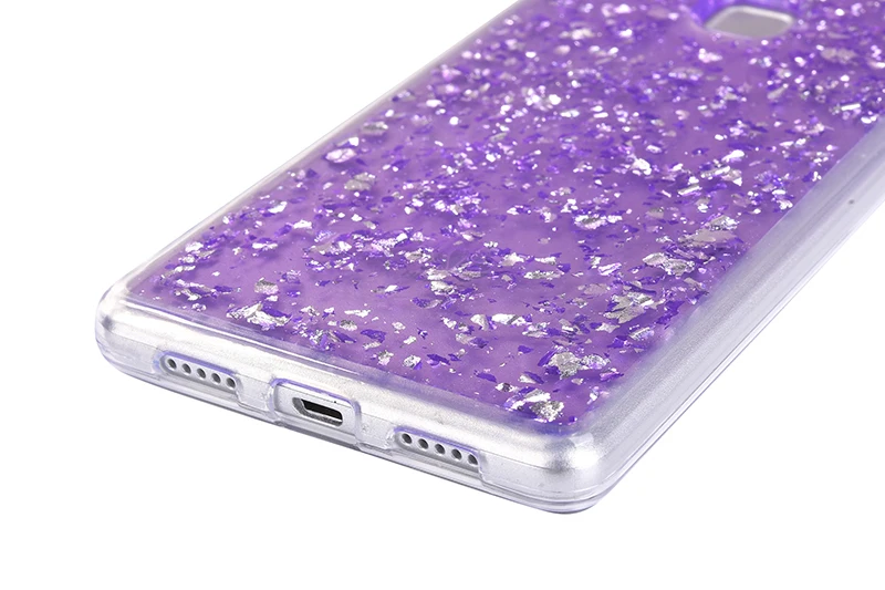 Glitter shining flakes silicone case huawei P9 Lite,P10 Lite (16)