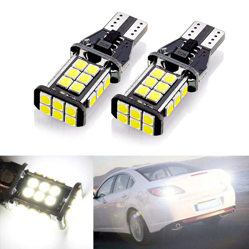 

DOTAATDW 2x T15 W16W LED 3030 Chip Canbus backup reverse light lamp FOR Mazda 8 cx-3 cx3 cx-5 cx5 8 cx 5 m8 rx8 mazda m5 2008
