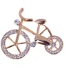 1PCS Elegance Gold Rhinestone Bike Shape Men Women Unisex Twinkle Brooch Pins Jewelry Gift ► Photo 3/6