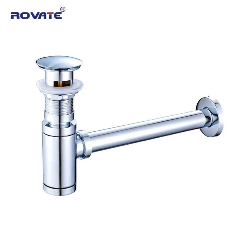 Us 16 25 49 Off Rovate Siphon Drainer Bottle Trap Deodorant Type Basin Water Drain Pipe Drainage Bathroom Sink Plumbing Tube In Drains From Home