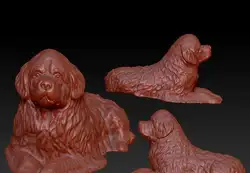 3D модель рельефного для ЧПУ в файл STL Dog_2