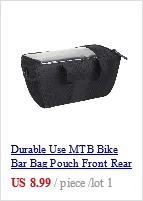 Велосипедные сумки застежкой-молнией на спине, Дорожное транспортное средство Руль Передняя балка горный велосипед сумка