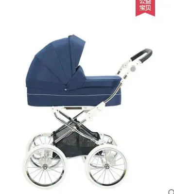 Coolbaby high-View детская коляска Европейская королевская многофункциональная двухходовая коляска настоящая - Цвет: Серый