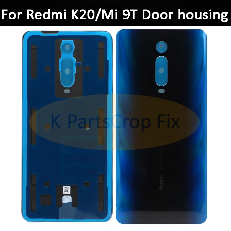 

Xiaomi Redmi K20 Mi 9T Battery Cover Back Glass Panel Rear Door Case Redmi K20 Back Cover With Adhesive K20 Mi9T Housing