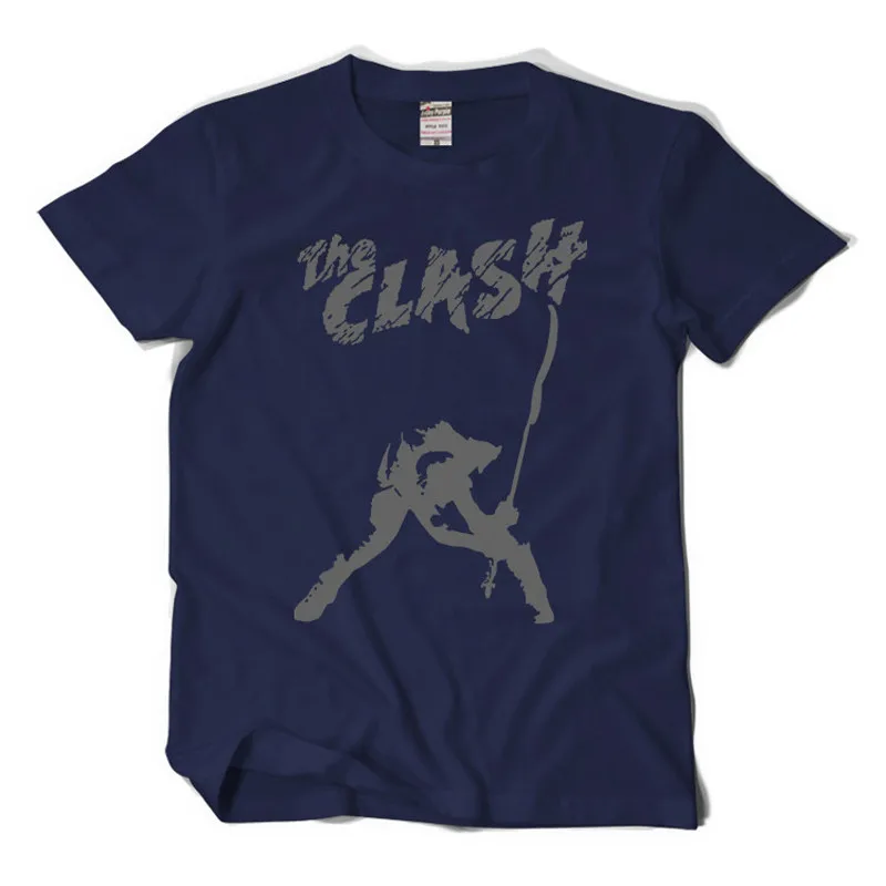 The Clash Band T shirt London Calling music t Shirts classic hip hop short sleeve top colored