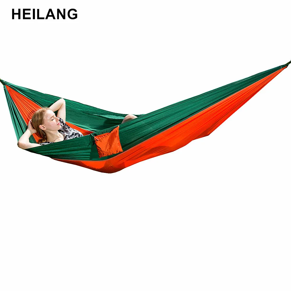

2 people Portable Hammock Camping Survival Garden Hunting Travel Double Person Portable Parachute Hammocks Hamac Hamaca Hangmat