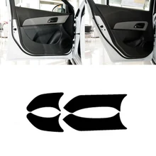 Teeze 4 шт. интерьер двери из углеродного волокна боковой край анти-kick защиты площадки Стикеры для Chevrolet Cruze