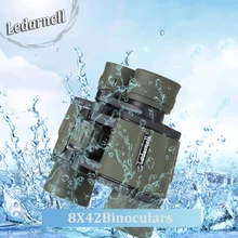 Ledarnell 8X40 HD водонепроницаемый бинокль для охоты BAK4 туристический бинокль на открытом воздухе спортивный окуляр