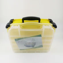 Многофункциональная высокая прочность 38*17*32 см прозрачная видимая пластиковая коробка для рыболовной приманки набор рыболовных снастей коробки 3 цвета