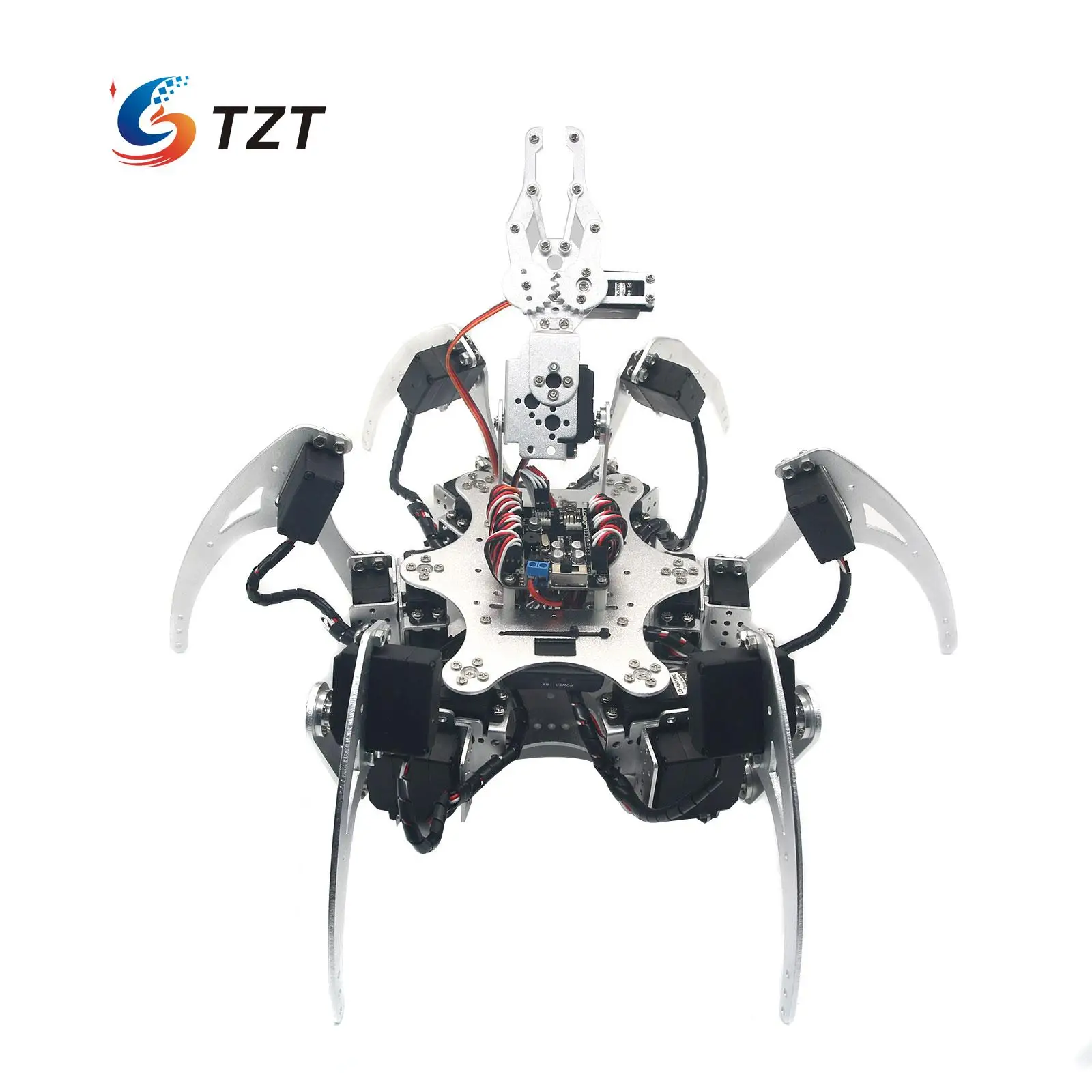 

20DOF Aluminium Hexapod Robotic Spider Six Legs Robot with Claw & LD-1501 Servos & Controller