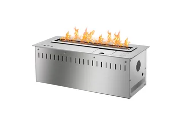 

Free shipping to door 18 inch Long Remote control silver ethanol in wall fireplaces