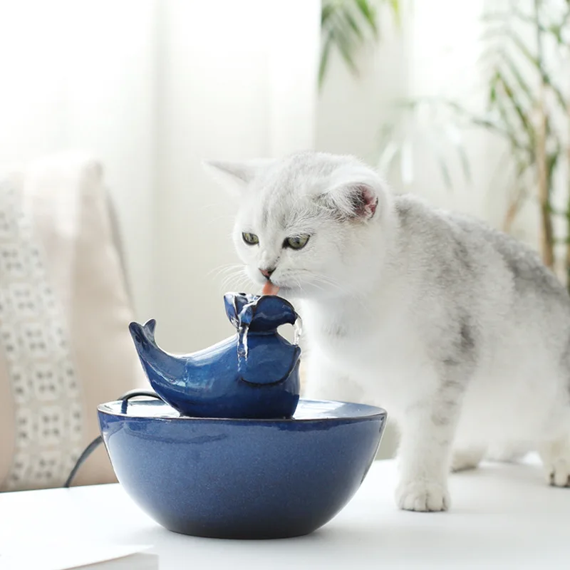 Chinese style cat water dispenser Automatic circulation water feeder Electric pet supplies