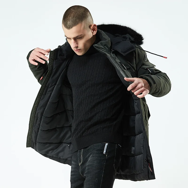 

Fashion 2018 New Plus Size Warm Thick Outwear Winter Jacket Men Windproof PARKAS With Hood Brand Clothing.