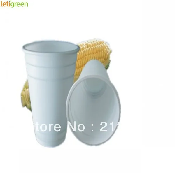 Free Shipping Corn Cup Disposable Plastic Smoothie Coffee Hot Cold Cups