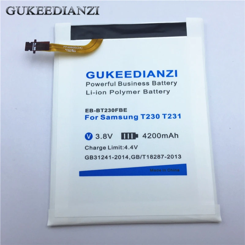 

4200mAh EB-BT230FBE Battery For Samsung GALAXY Tab 4 Nook T230 T231 T23 Tablets PC Rechargeable Li-ion Lithium Polymer Batteries