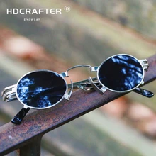 Готические стимпанк Солнцезащитные очки мужские металлические круглые оттенки мужские прозрачные солнцезащитные очки для женщин в стиле хип-хоп паровые панк Солнцезащитные очки для женщин и мужчин