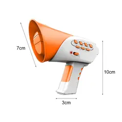 10x3x7 см Забавный мини Рог изменение голоса подарки 7 голоса 5 музыка голос чейнджер образование игрушечные лошадки