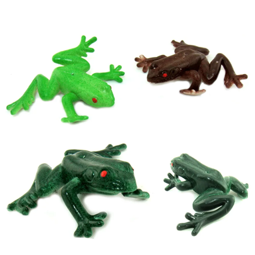 

2018 new April Fool's Day stuffed simulation animal frog plush toy soft doll toys color random
