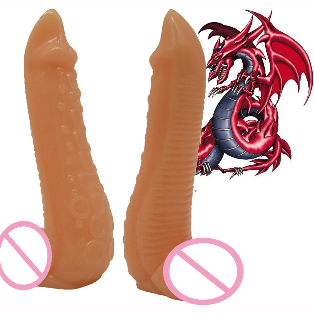 Unique-Animal-Dragon-Dildo-24cm-Long-Soft-Double-Sides-Massage-Sex-Toy-Penis-Adult-Game-Insert